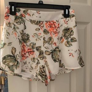 flowered shorts